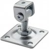 Zawias PSG 61.018.01 z szyldem 80x80x3mm - gwint M16 (regulowany, ucho ocynkowane)